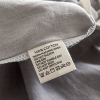Cosy Club Washed Cotton Sheet Set Grey Double Mid-Season Super Sale Kings Warehouse 