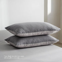 Cosy Club Washed Cotton Sheet Set Grey Double Mid-Season Super Sale Kings Warehouse 