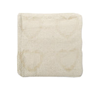 Cotton Knitted Cushion Cover Heart Natural Home & Garden Kings Warehouse 