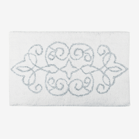 Cotton Medallion Tufted Non Slip Jacquard Bath mat EOFY Kings Warehouse 