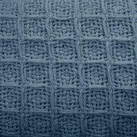 Cotton Waffle Blanket Dusk Blue Single Home & Garden Kings Warehouse 