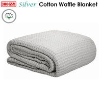 Cotton Waffle Blanket Silver Queen Home & Garden Kings Warehouse 