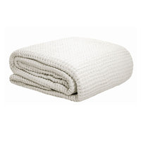 Cotton Waffle Blanket White Single Home & Garden Kings Warehouse 