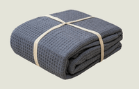 Cotton Woven Waffle Blanket 228 x 228 cm EOFY Kings Warehouse 