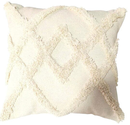 Cream cushion in embroidered design 45x45 cm Kings Warehouse 