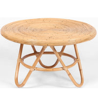 Crocus Rattan Round Coffee Table 80cm - Natural living room Kings Warehouse 