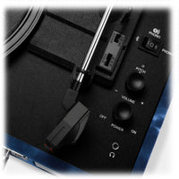 Crosley Cruiser Plus Bluetooth Turntable 3 Speed Indigo Blue Kings Warehouse 