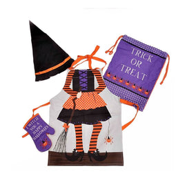 Cubby House Kids Set of 4 Witchy Children Kids Halloween Kitchen Chef Set Home & Garden Kings Warehouse 