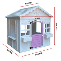 Cubby House Kids Wooden Outdoor Playhouse Cottage Play Children Timber Baby & Kids Kings Warehouse 