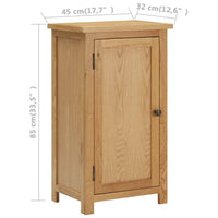 Cupboard 45x32x85 cm Solid Oak Wood living room Kings Warehouse 