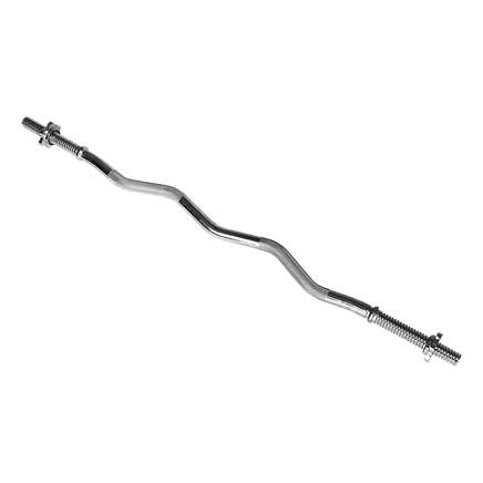 Curl Bar Barbell Heavy Duty EZ with Spinlock Collars Sports & Fitness Kings Warehouse 