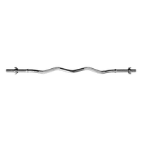 Curl Bar Barbell Heavy Duty EZ with Spinlock Collars Sports & Fitness Kings Warehouse 