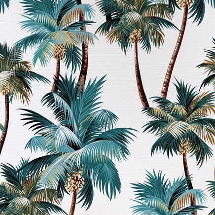 Cushion Cover-With Piping-Palm Trees White-35cm x 50cm Kings Warehouse 