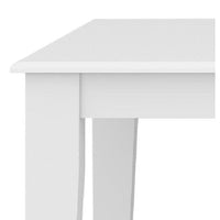 Daisy Dining Table 100cm Solid Acacia Timber Wood Hampton Furniture - White dining Kings Warehouse 