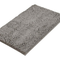 Dark Grey Bath 45*70cm Mat Rug Bathroom Extra Soft Absorbent Rugs Non Slip Quick Dry Kings Warehouse 