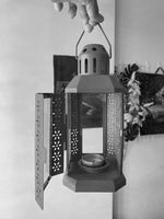 Dark Grey Metal Miners Lantern Summer Wedding Home Party Room Balconey Deck Decoration 21cm Tealight Candle Home & Garden Kings Warehouse 