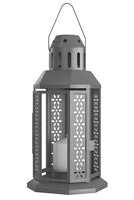 Dark Grey Metal Miners Lantern Summer Wedding Home Party Room Balconey Deck Decoration 21cm Tealight Candle Home & Garden Kings Warehouse 