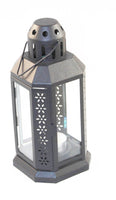 Dark Grey Metal Miners Lantern Summer Wedding Home Party Room Balconey Deck Decoration 21cm Tealight Candle Home & Garden Kings Warehouse 