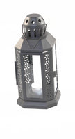 Dark Grey Metal Miners Lantern Summer Wedding Home Party Room Balconey Deck Decoration 21cm Tealight Candle Kings Warehouse 