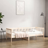 Day Bed 92x187 cm Single Bed Size Solid Wood Pine