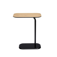 DEANNA Side Table in Black and Light Oak Kings Warehouse 