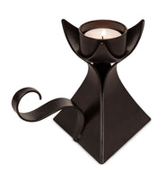 Decorative Black Metal Tea Light Candle Holder with Handle Home & Garden Kings Warehouse 