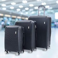 Delegate Suitcases Luggage Set 20" 24" 28"Carry On Trolley TSA Travel Bag Kings Warehouse 