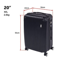 Delegate Suitcases Luggage Set 20" 24" 28"Carry On Trolley TSA Travel Bag Kings Warehouse 