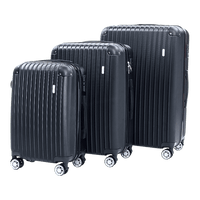 Delegate Suitcases Luggage Set 20" 24" 28"Carry On Trolley TSA Travel Bag Kings Warehouse 