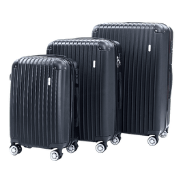 Delegate Suitcases Luggage Set 20" 24" 28"Carry On Trolley TSA Travel Bag Kings Warehouse 