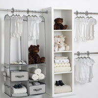 Delta Children 24 Piece Nursery Storage Set - Cool Grey Cool Grey Kings Warehouse 