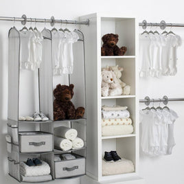 Delta Children 24 Piece Nursery Storage Set - Cool Grey Cool Grey Kings Warehouse