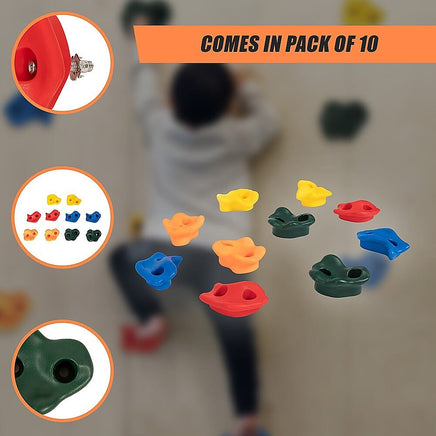 Deluxe 10 x Holds for Rock Climbing Wall Kids Outdoor Playground Baby & Kids Kings Warehouse 