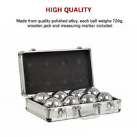 Deluxe Boules Bocce 8 Alloy Ball Set with Case Kings Warehouse 