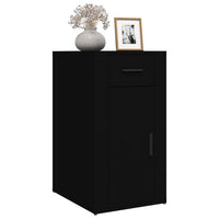 Desk Cabinet Black 40x49x75 cm Engineered Wood Kings Warehouse 
