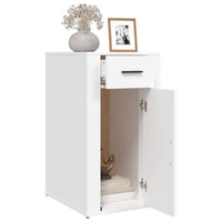 Desk Cabinet White 40x49x75 cm Engineered Wood Kings Warehouse 