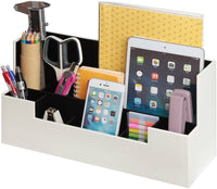 Desk Supplies Office Organizer Caddy (White) Kings Warehouse 