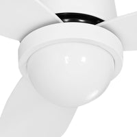 Dev King Ceiling Fan DC Motor LED Light Remote Control Ceiling Fans 52'' White Kings Warehouse 