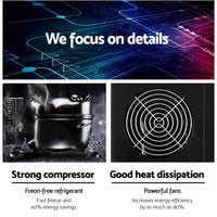 Devanti 15kg Ice Maker Machine Black Appliances Kings Warehouse 