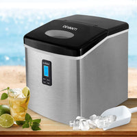 Devanti 15kg Ice Maker Machine Silver Appliances Kings Warehouse 
