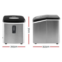 Devanti 15kg Ice Maker Machine Silver Appliances Kings Warehouse 
