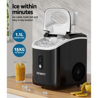 Devanti 15kg Nugget Ice Maker Machine Appliances Kings Warehouse 