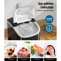 Devanti 15kg Nugget Ice Maker Machine Appliances Kings Warehouse 