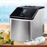 Devanti 18kg Ice Maker Machine Stainless Steel Appliances Kings Warehouse 