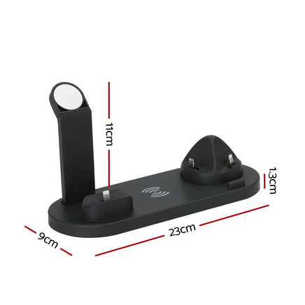 Devanti 4-in-1 Wireless Charger Dock Multi-function Charging Station for Phone Kings Warehouse 