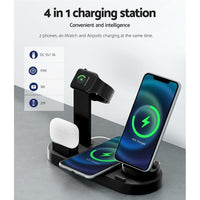 Devanti 4-in-1 Wireless Charger Dock Multi-function Charging Station for Phone Kings Warehouse 