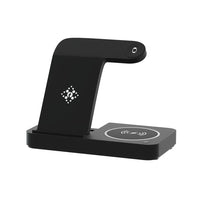 Devanti 4-in-1 Wireless Charger Station Fast Charging for Phone Black Kings Warehouse 
