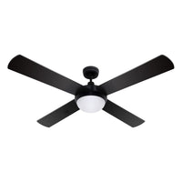 Devanti 52'' Ceiling Fan AC Motor w/Light w/Remote - Black Appliances Kings Warehouse 