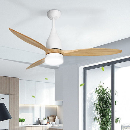 Devanti 52'' Ceiling Fan AC Motor w/Light w/Remote - Light Wood Appliances Kings Warehouse 
