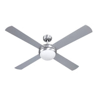 Devanti 52'' Ceiling Fan AC Motor w/Light w/Remote - Silver Appliances Kings Warehouse 